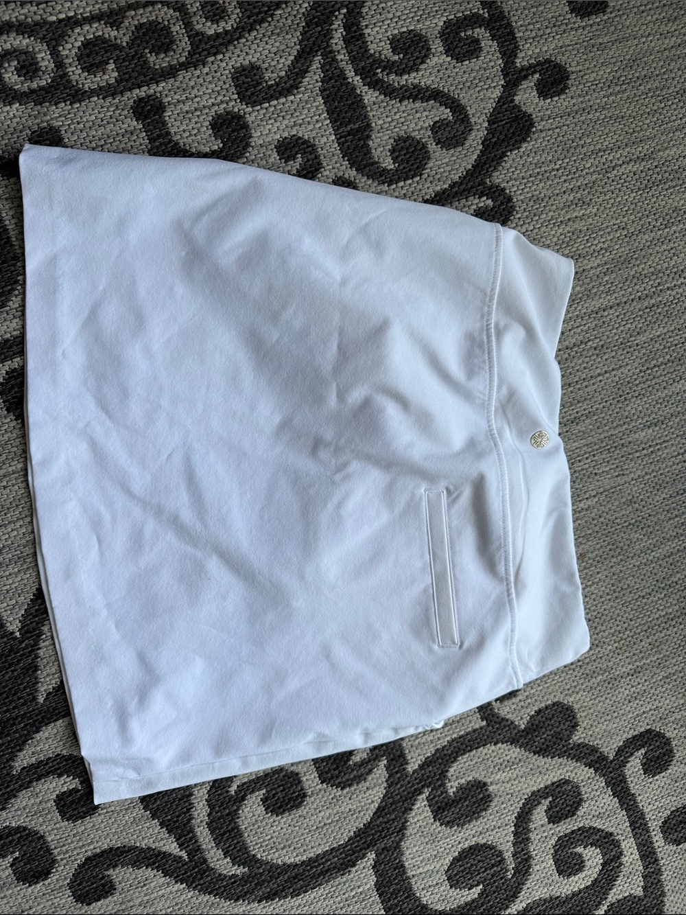 Lilly Pulitzer Luxletic White Golf Skort with Back Pocket